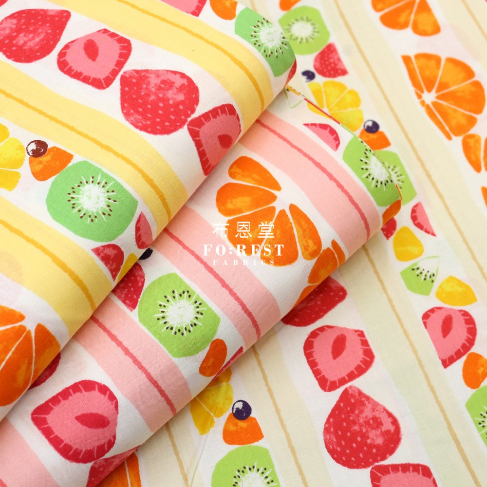 Cotton - Cross-Section Sandwich Fabric Custard