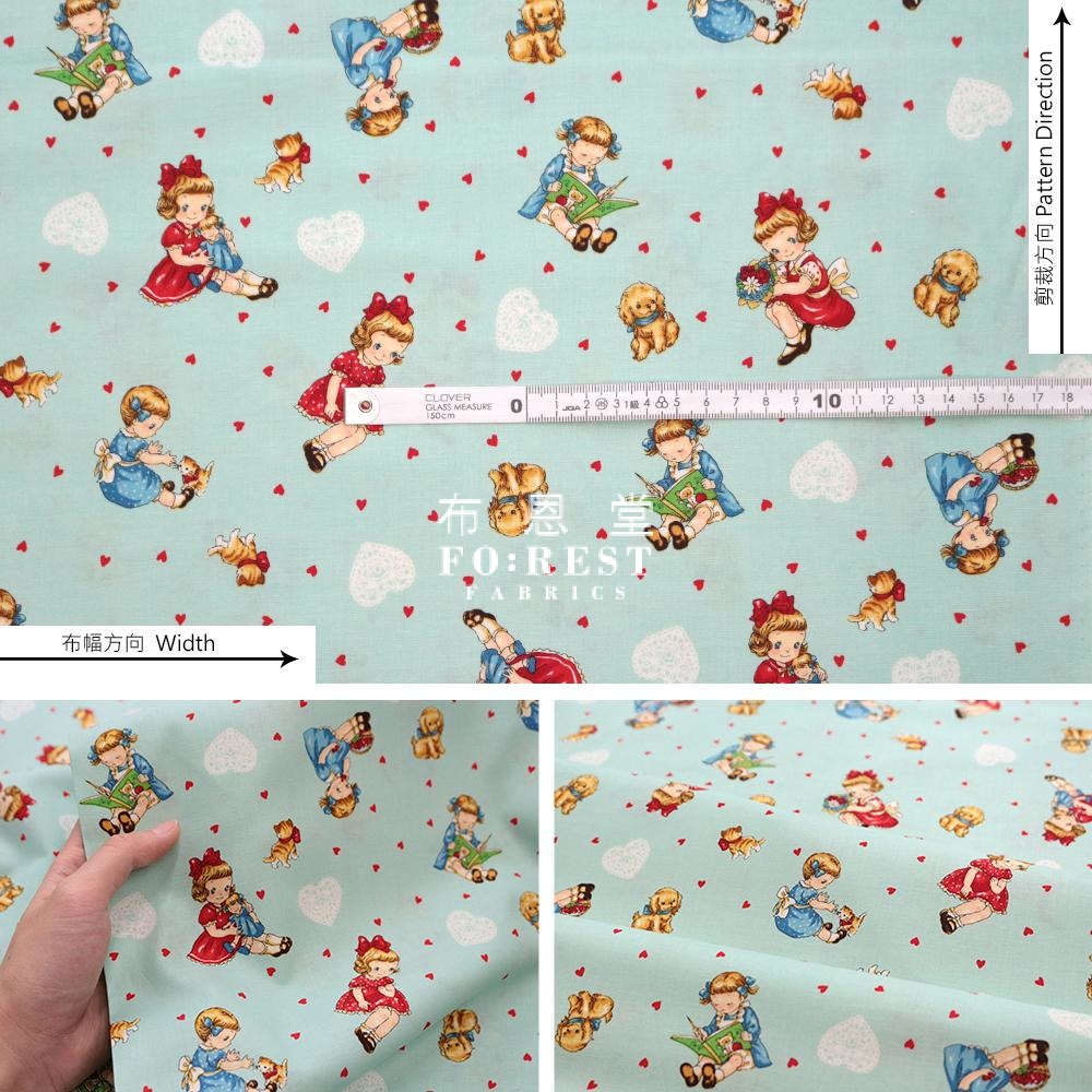 Cotton - Dear Little World Girls And Friends Fabric