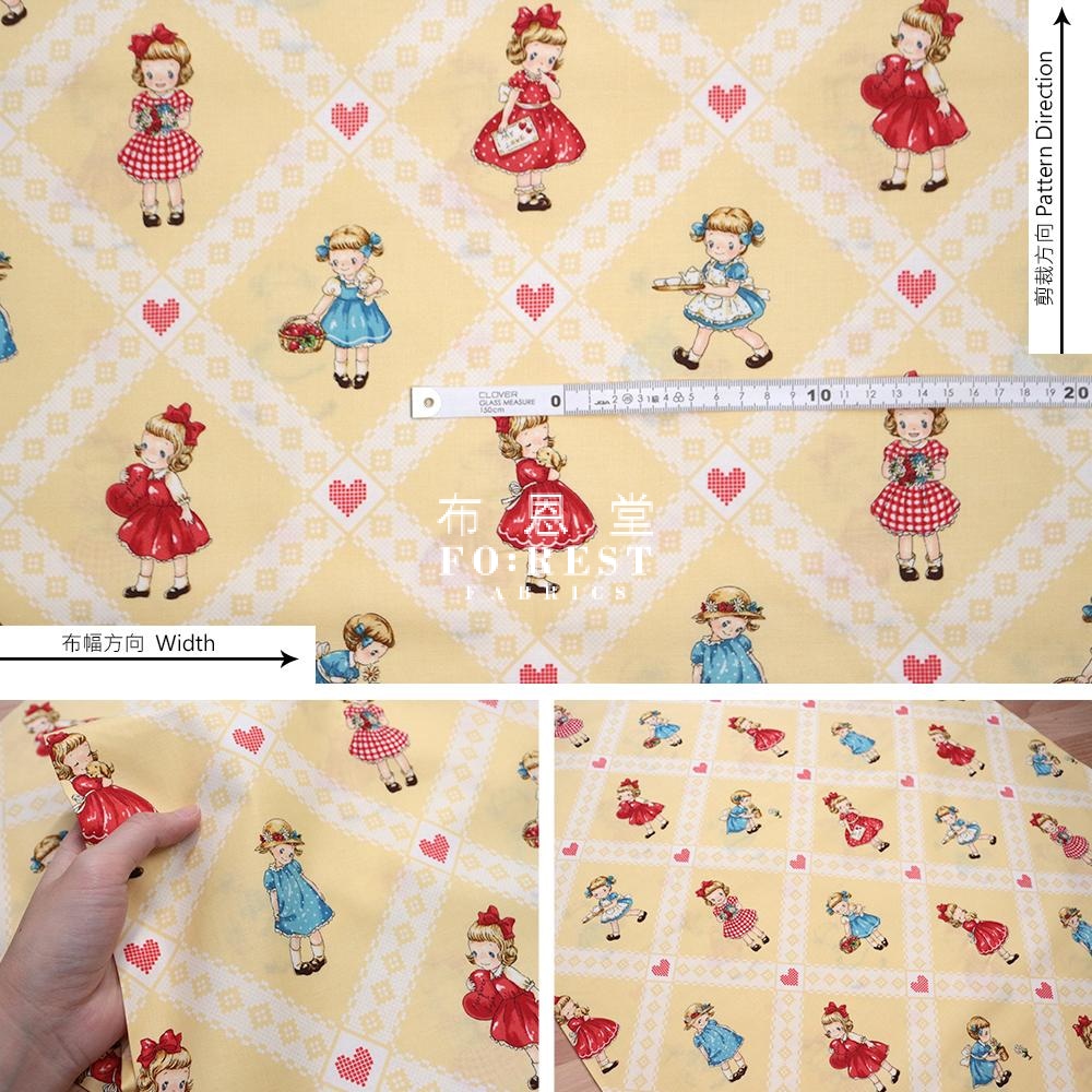Cotton - Dear Little World Lovely Girls Fabric