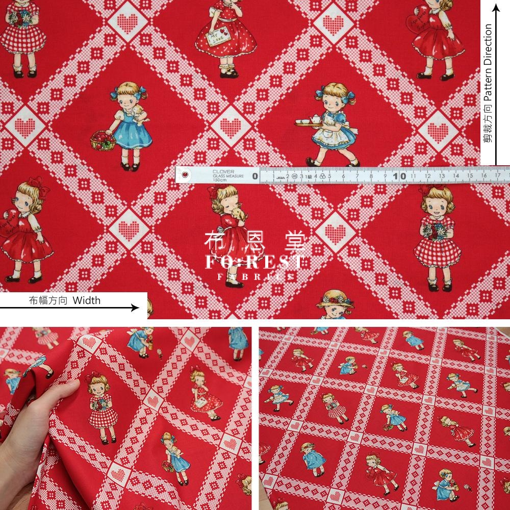 Cotton - Dear Little World Lovely Girls Fabric