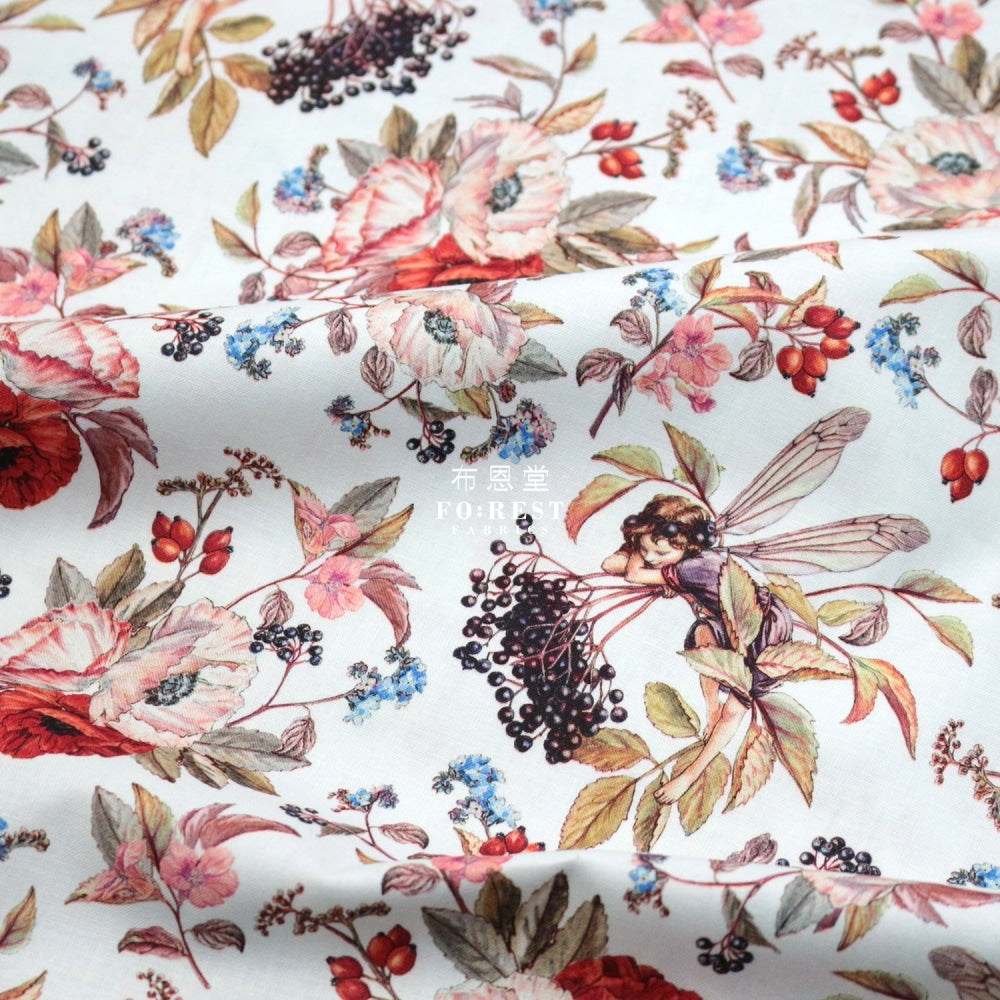 Cotton - Elderberry Flower Fairies Fabric