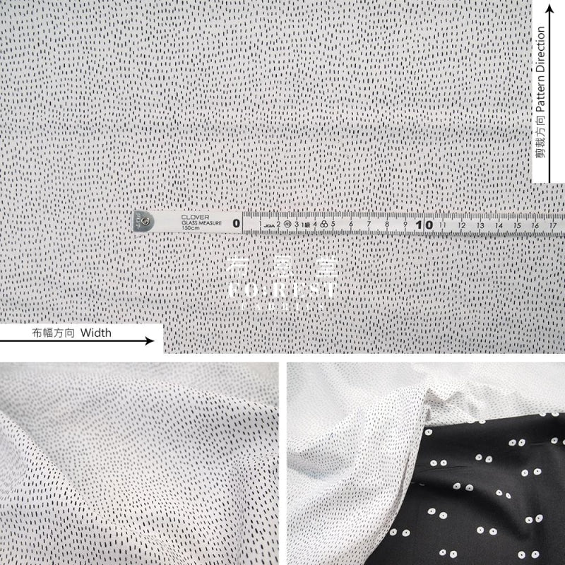 Cotton - Eye See You Fabric White Furry