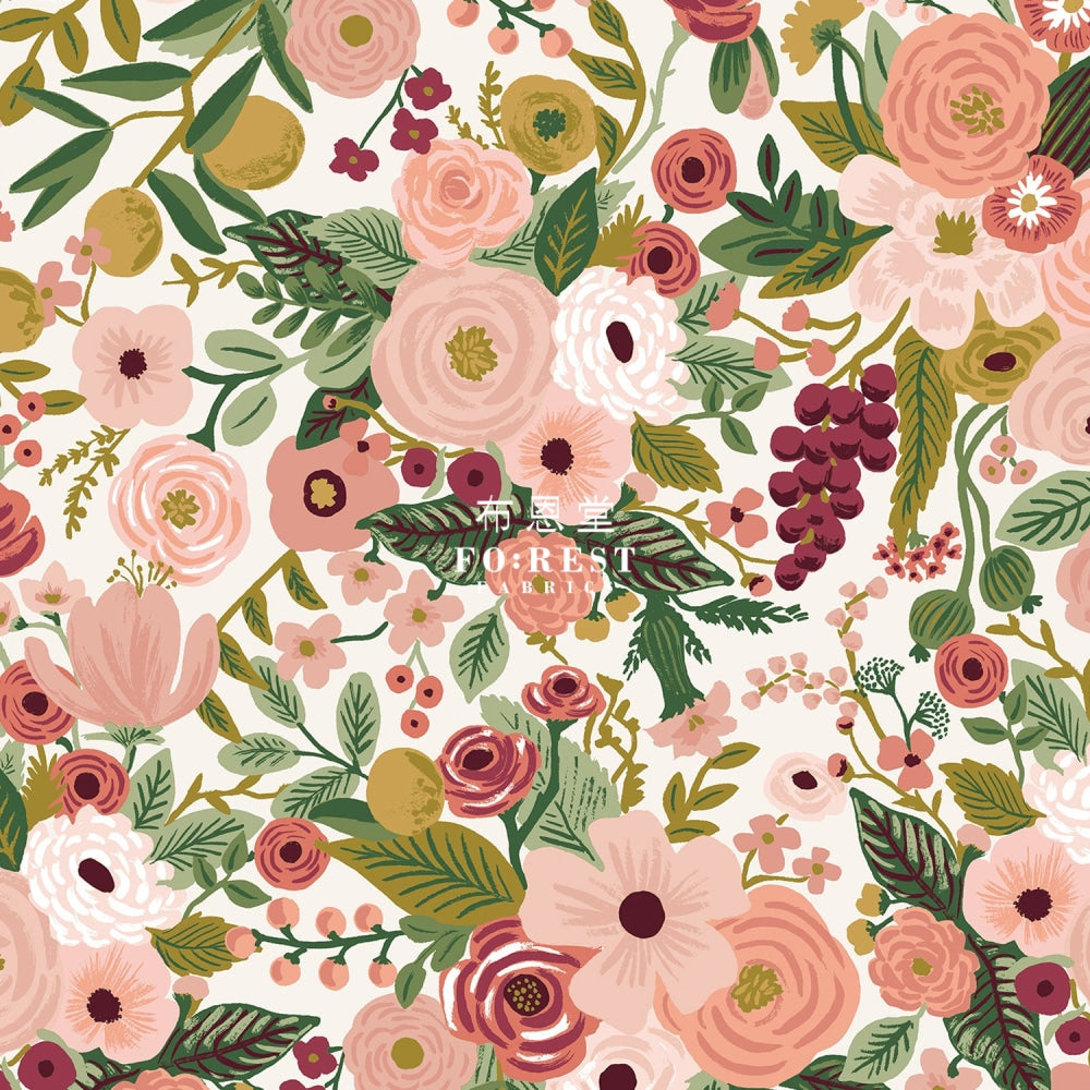 Cotton - Garden Party Big Rose Fabric
