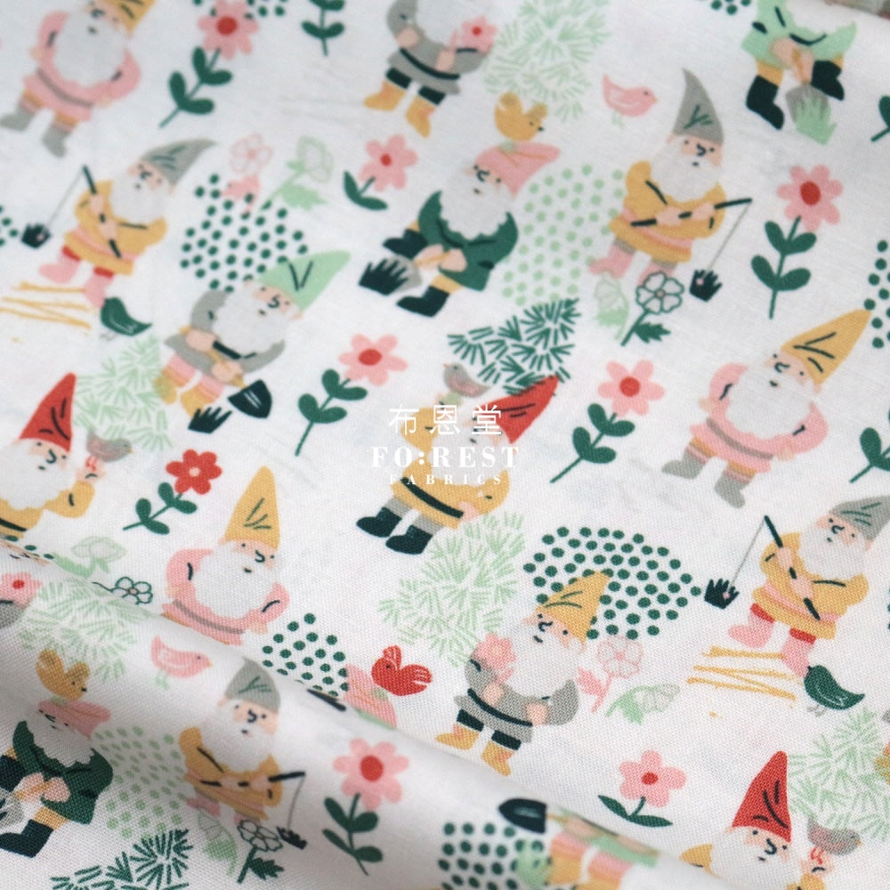 Cotton - Gnomes Farmer Fabric