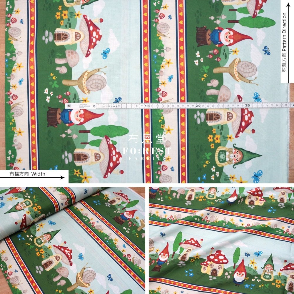 Cotton - Gnomes Garden Fabric