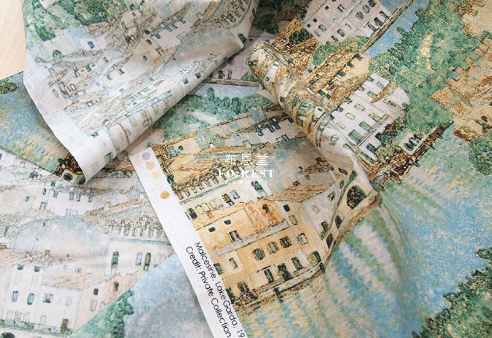 cotton - Lake fabric (Gustav Klimta) - forest-fabric