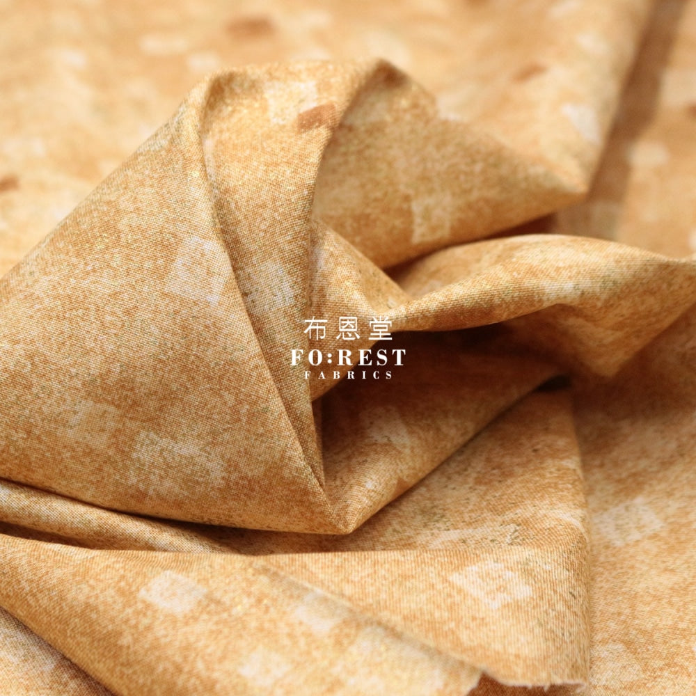 Cotton - Gustav Klimt Squares Metallic Fabric Lt.gold