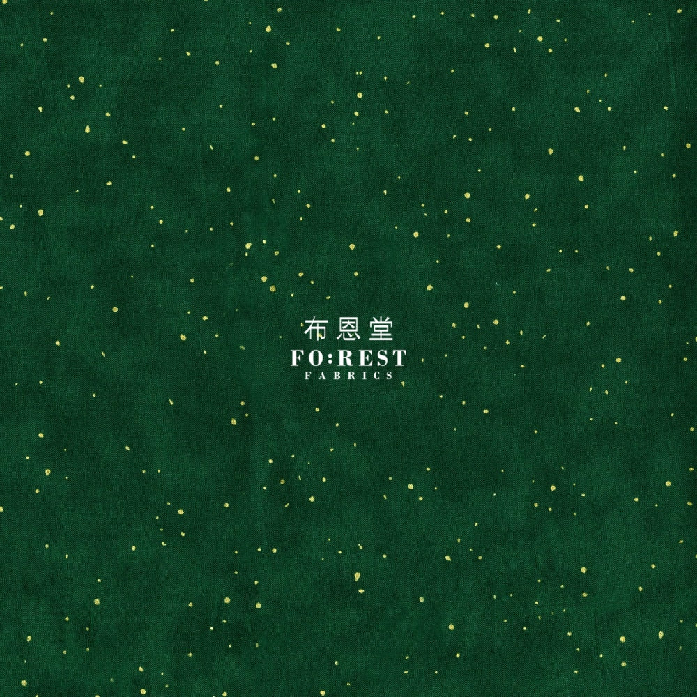 Cotton - Halloween Collection Fabric Moss(Gold Metallic)