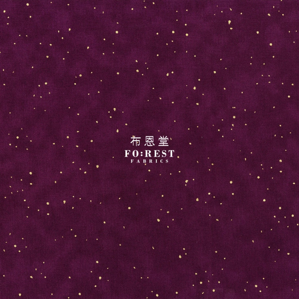 Cotton - Halloween Collection Fabric Purple(Gold Metallic)