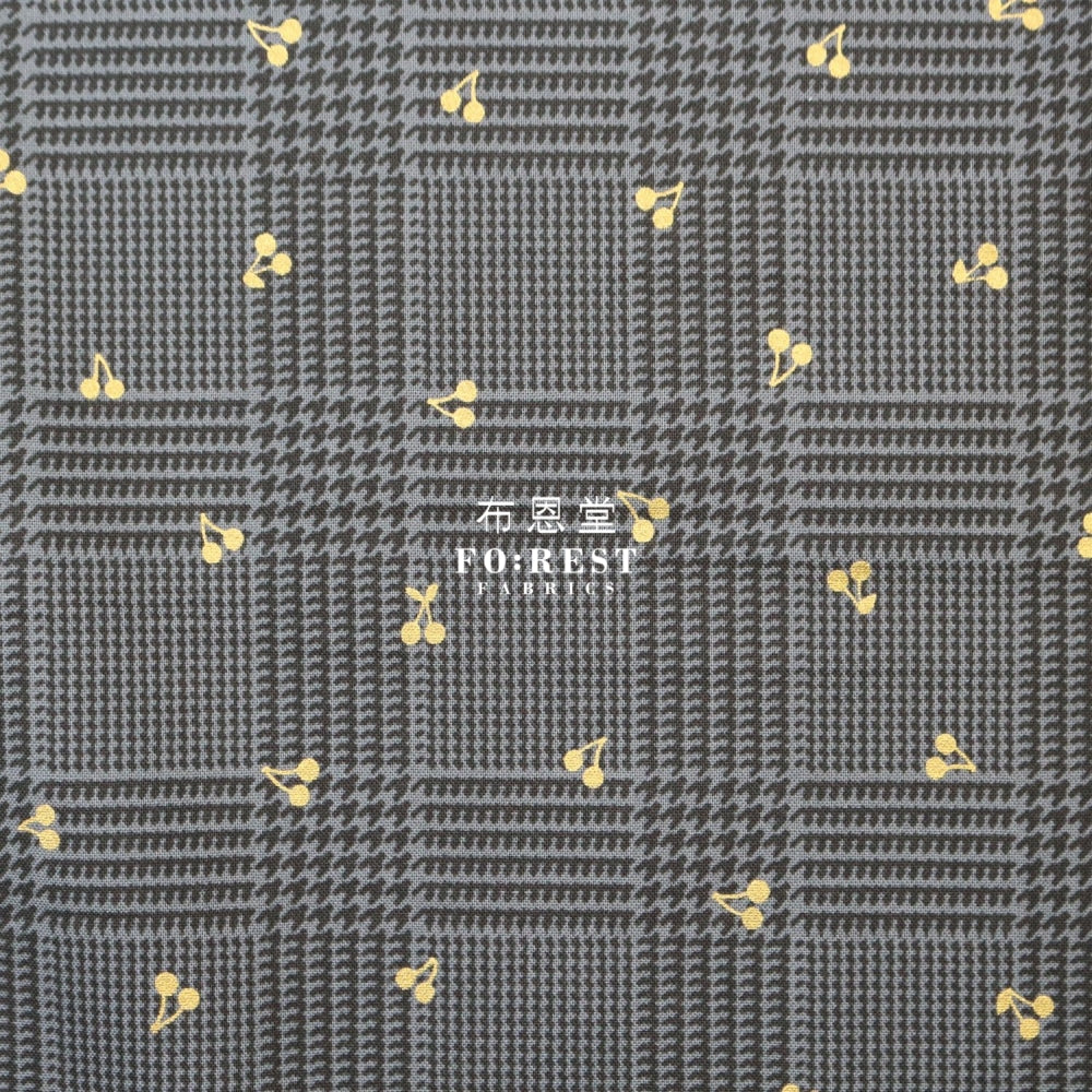 Cotton - Houndstooth With Metallic Fabric Darkgray