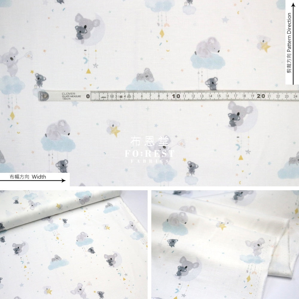 Cotton - Koala Happy Days Dream Fabric
