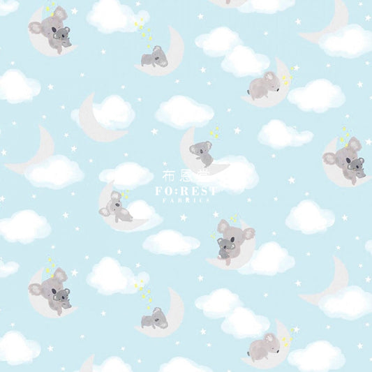 Cotton - Koala Happy Days Nap Time Fabric