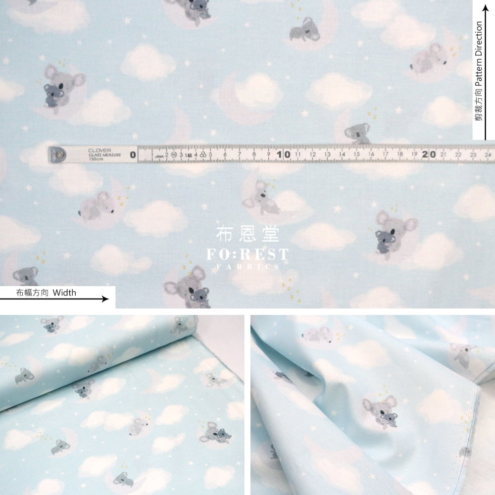Cotton - Koala Happy Days Nap Time Fabric