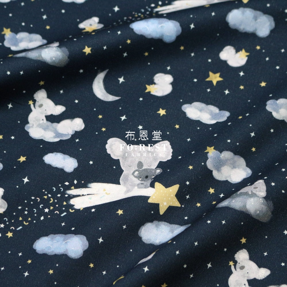 Cotton - Koala Happy Days Shooting Star Fabric