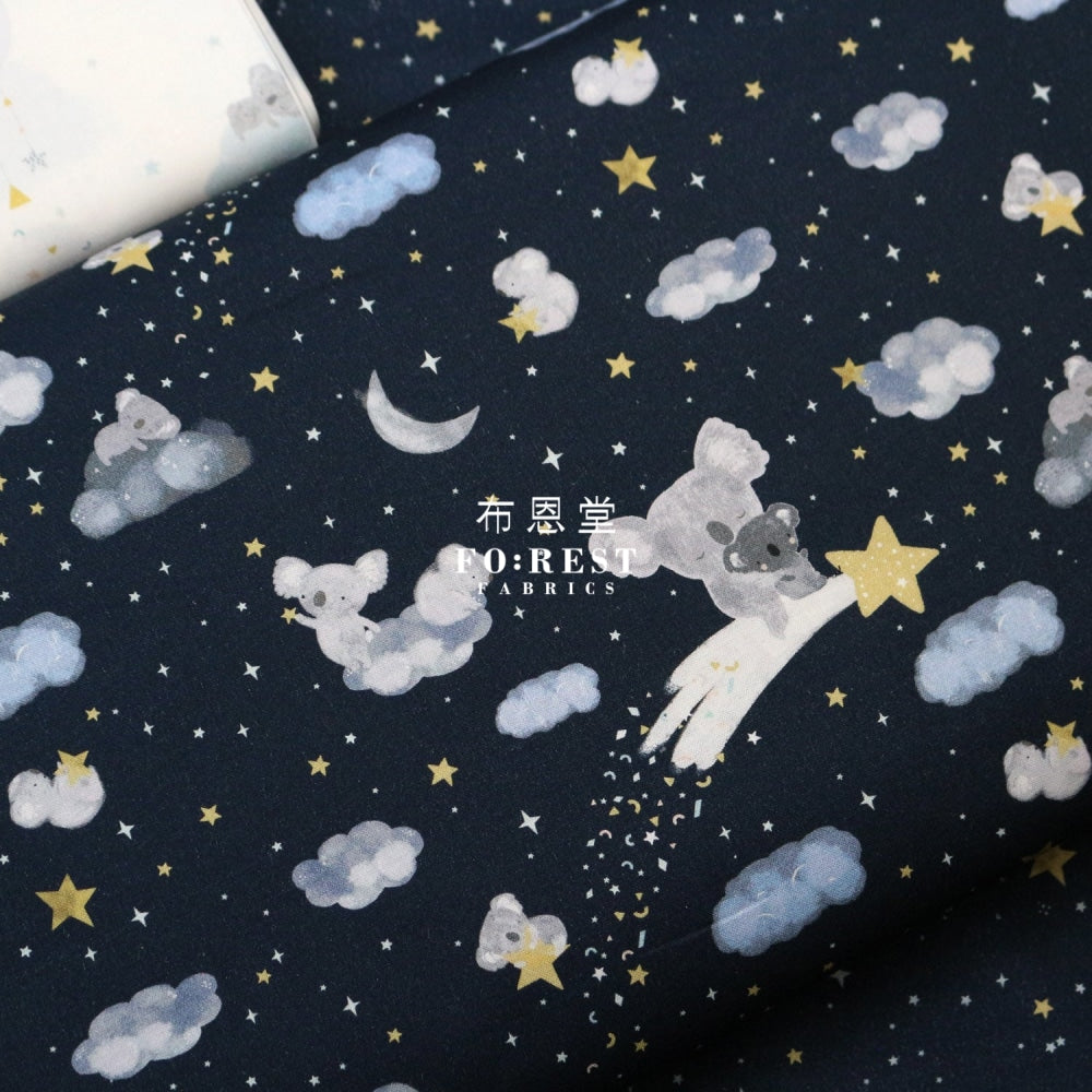 Cotton - Koala Happy Days Shooting Star Fabric