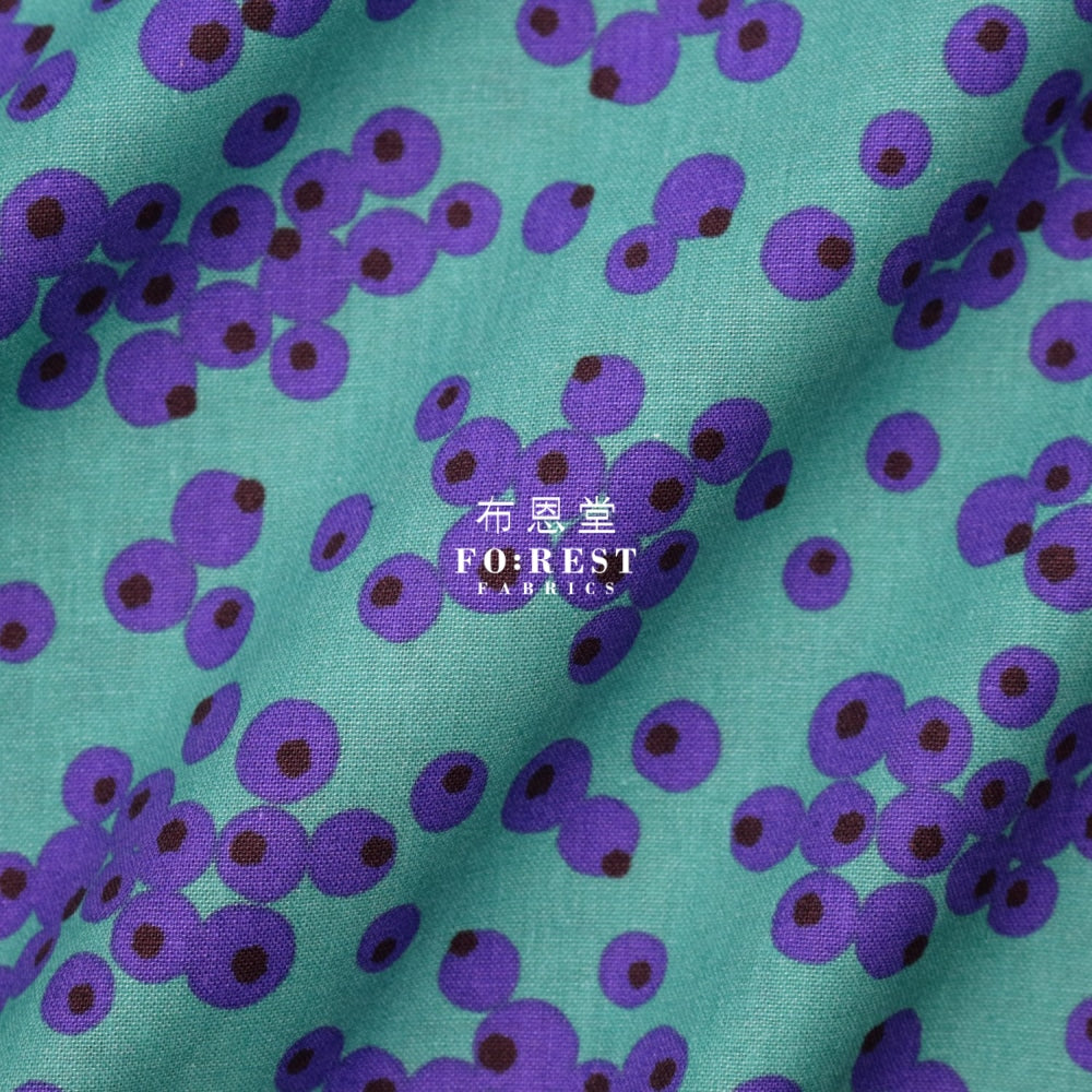Cotton Linen - Tayutou Berry Fabric Blue