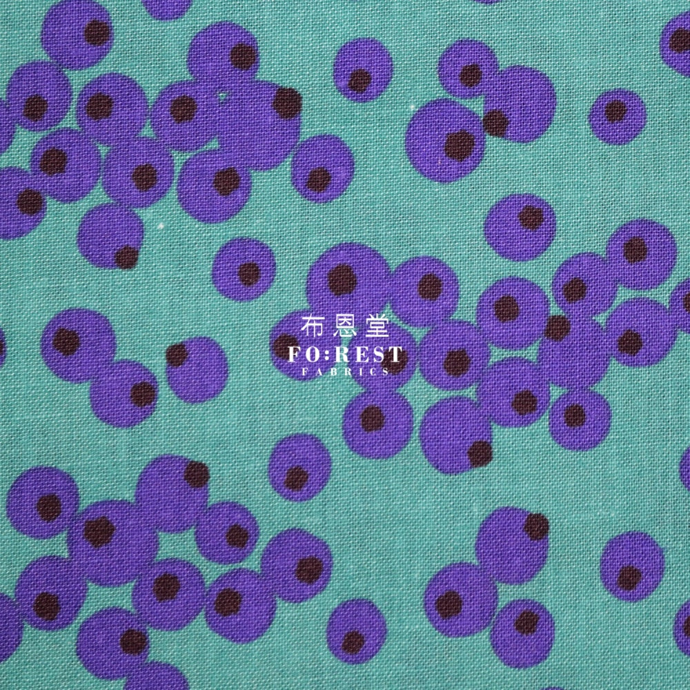 Cotton Linen - Tayutou Berry Fabric Blue