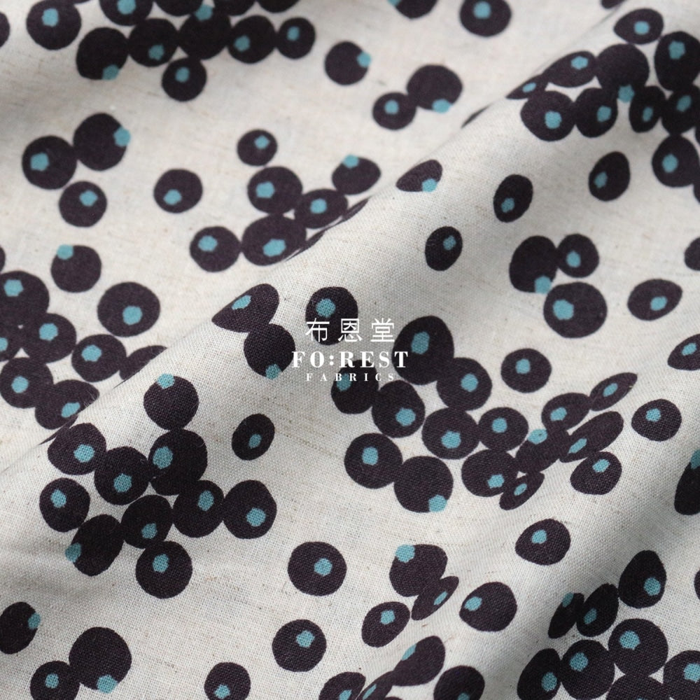 Cotton Linen - Tayutou Berry Fabric Natural