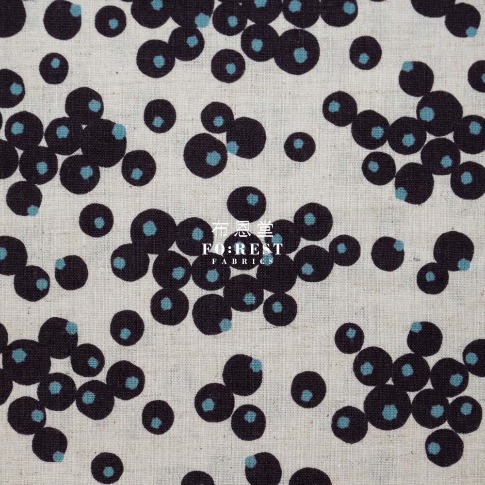 Cotton Linen - Tayutou Berry Fabric Natural