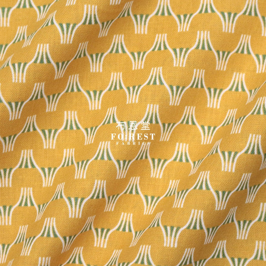 Cotton Linen - Tayutou Fuji Fabric Yellow