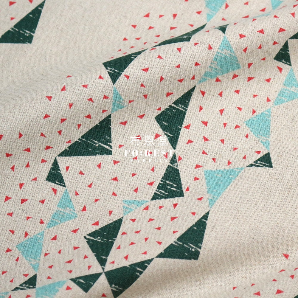 Cotton Linen - Tayutou Triangle Fabric Natraul