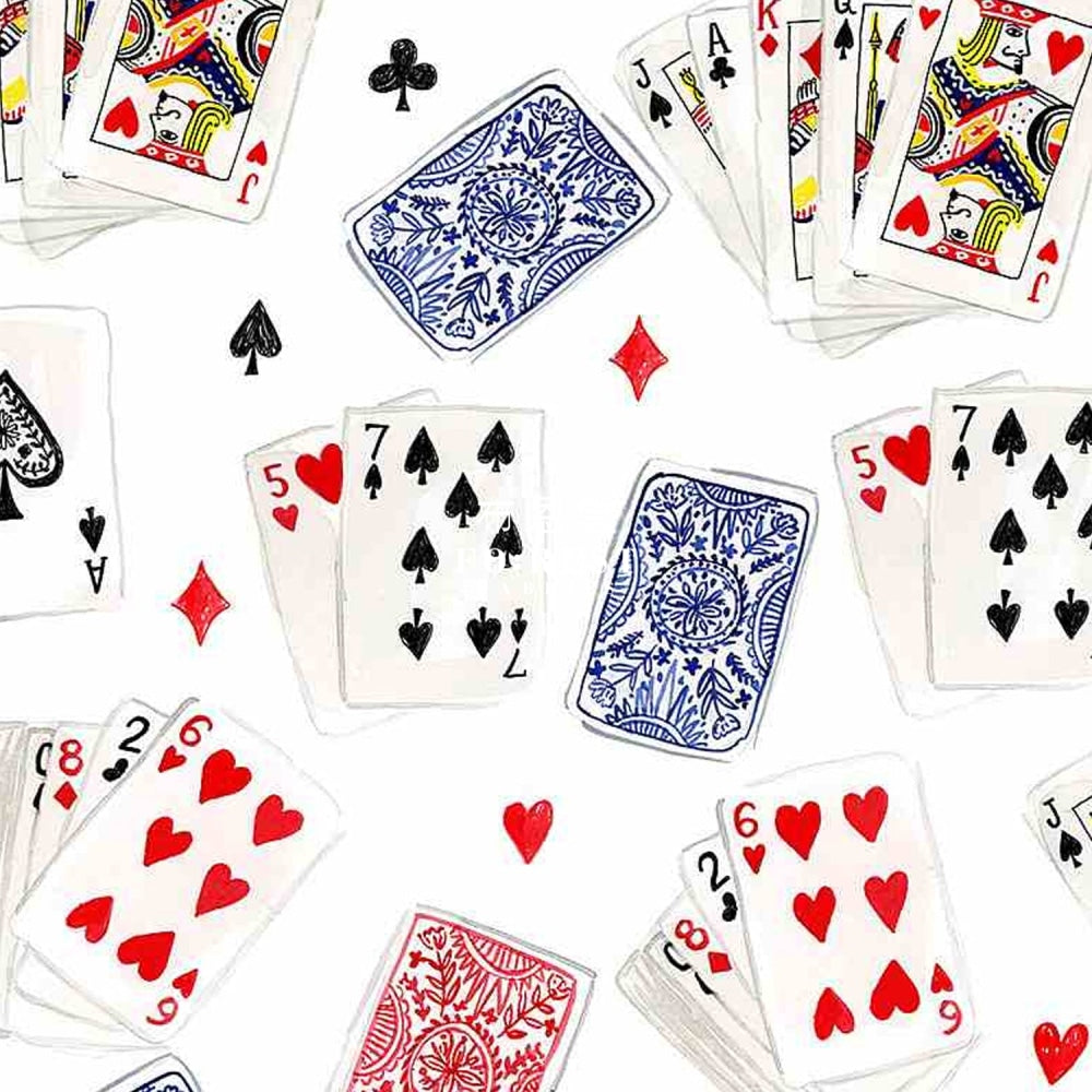 Cotton - Playing Card Game Fabric