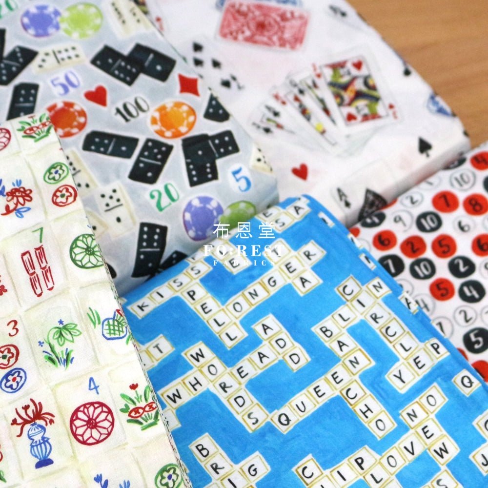 cotton - Playing card game fabric - FO:REST Fabric 布恩堂Liberty fabrictana lawnjapanese fabricykk zipper