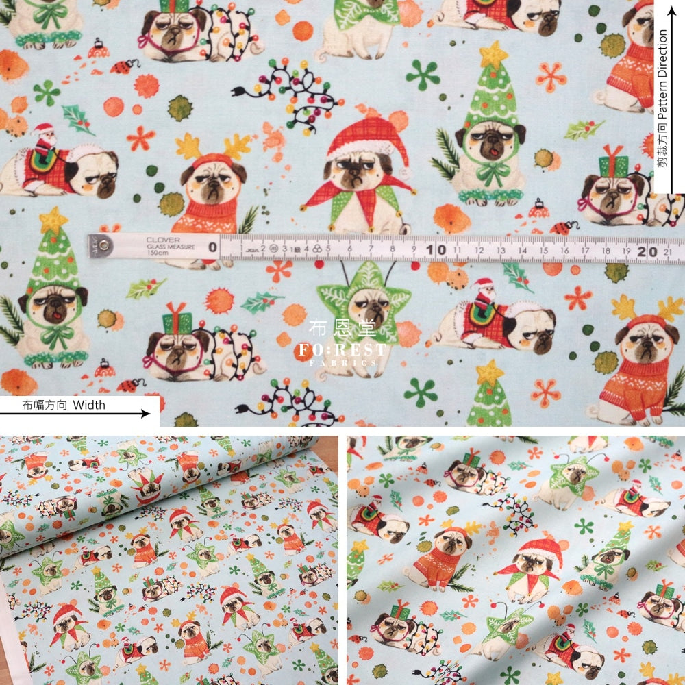 Cotton - Pug Fabric