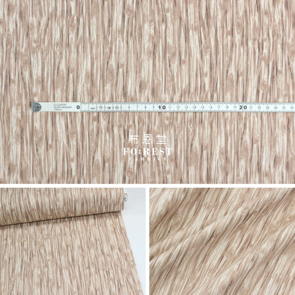 Cotton - Snow Day Wood Fabric
