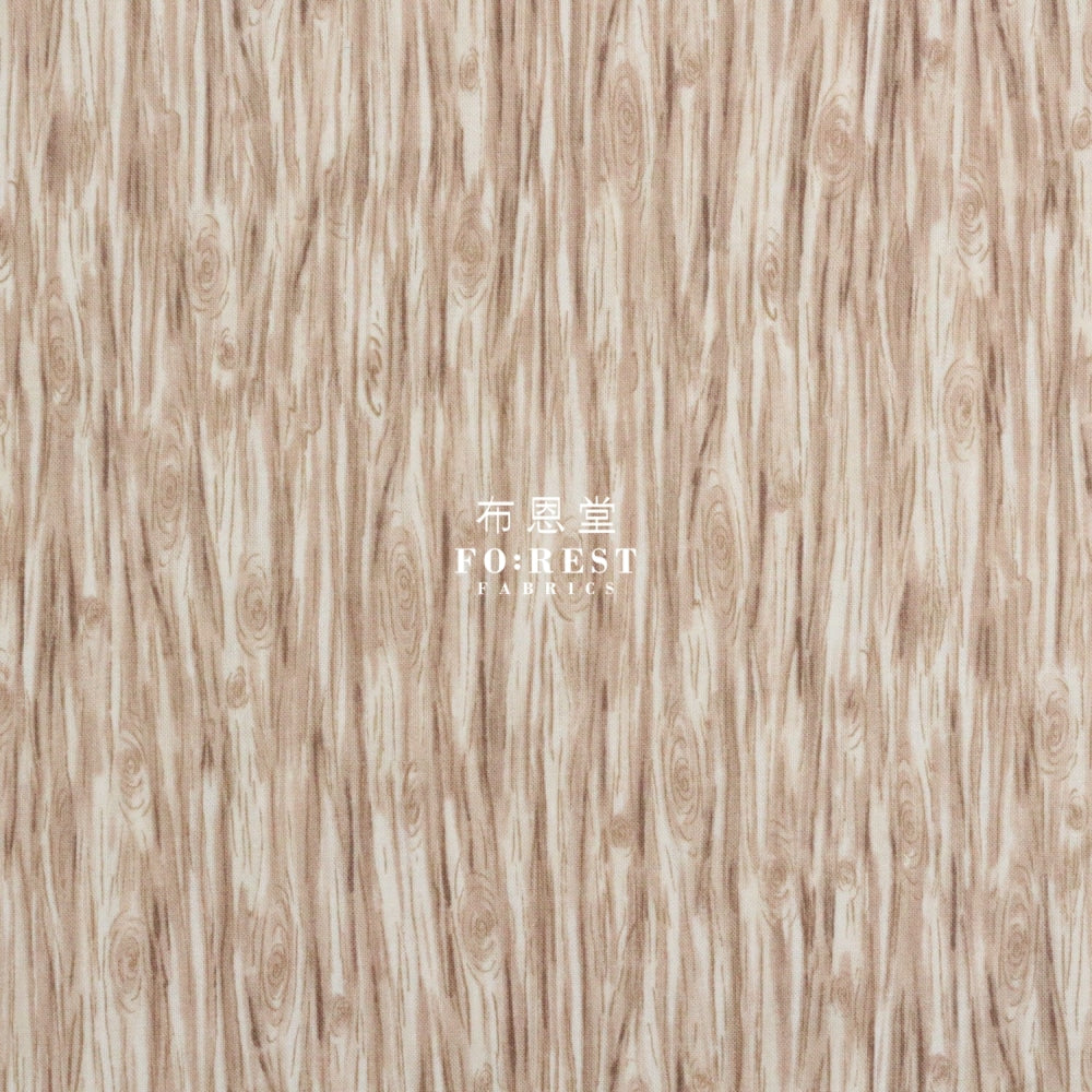Cotton - Snow Day Wood Fabric