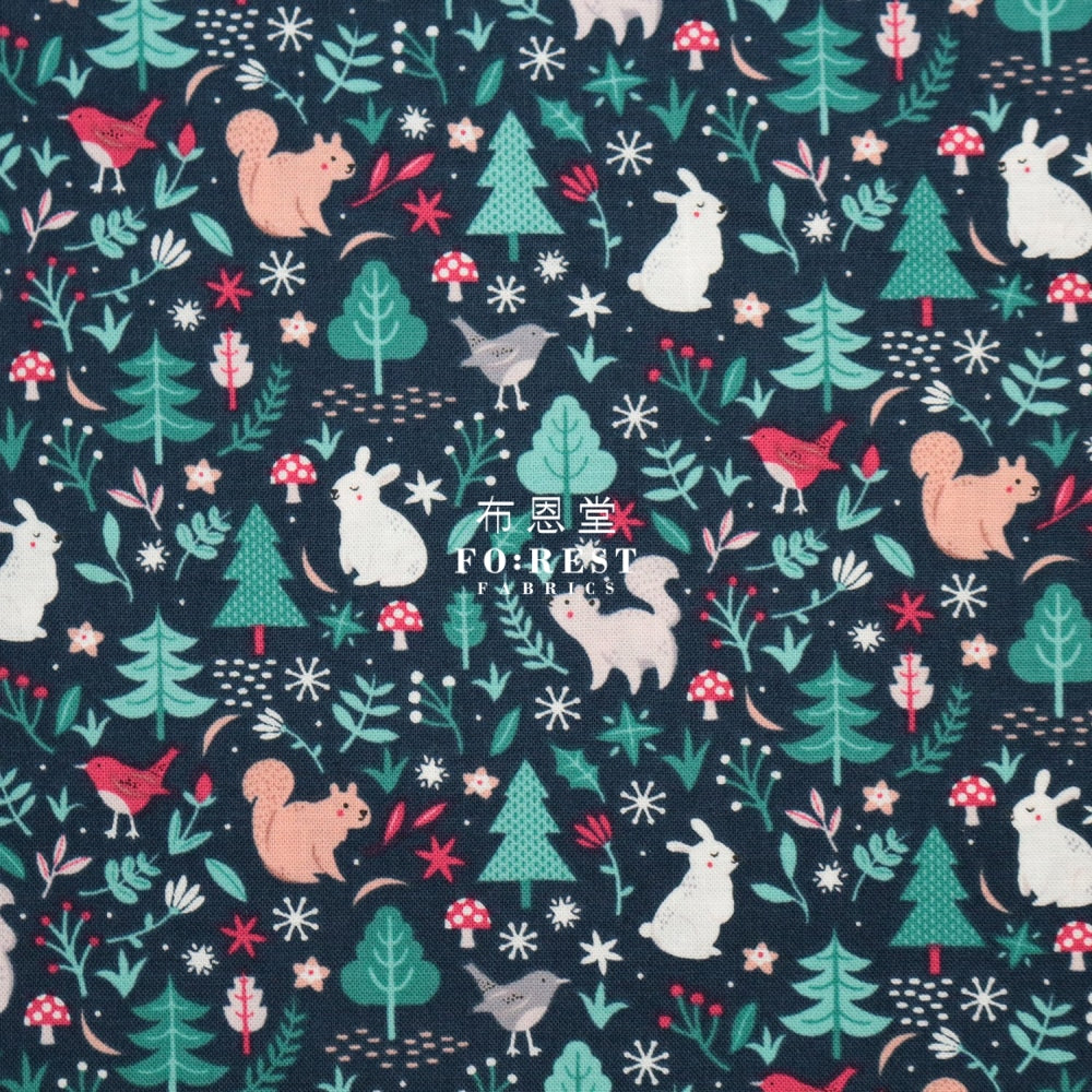 Cotton - Sparkle All The Way Forest Fabric