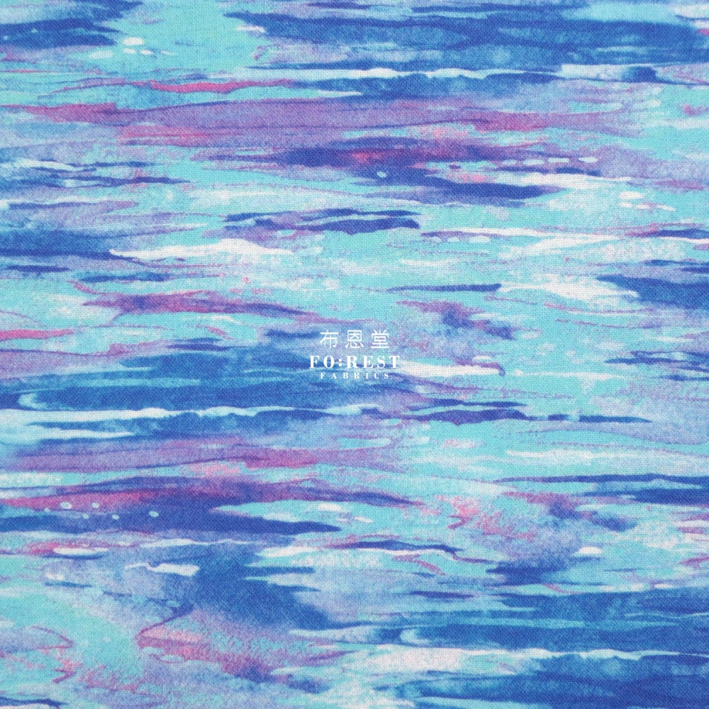 Cotton - Sunset Fabric Blue