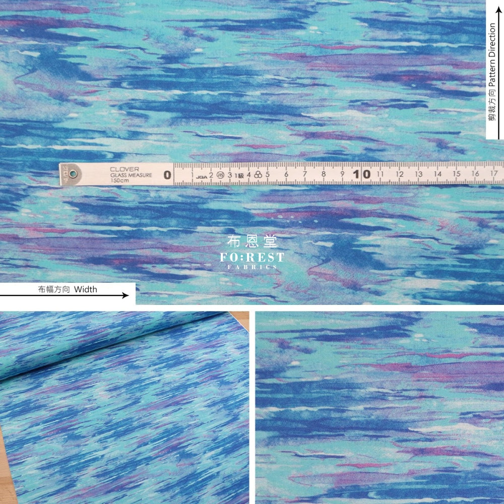 Cotton - Sunset Fabric Blue