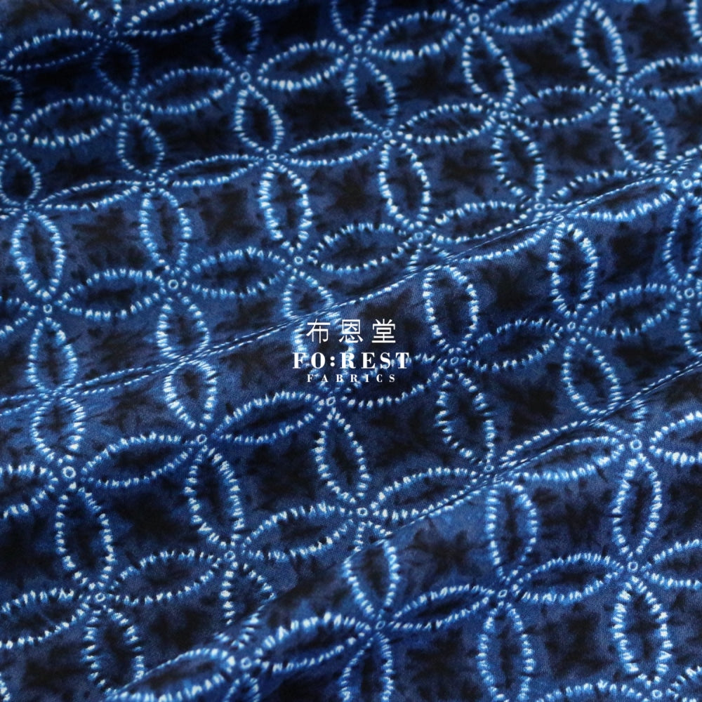 Cotton - Tie-Dye Japanese Style Fabric Navy