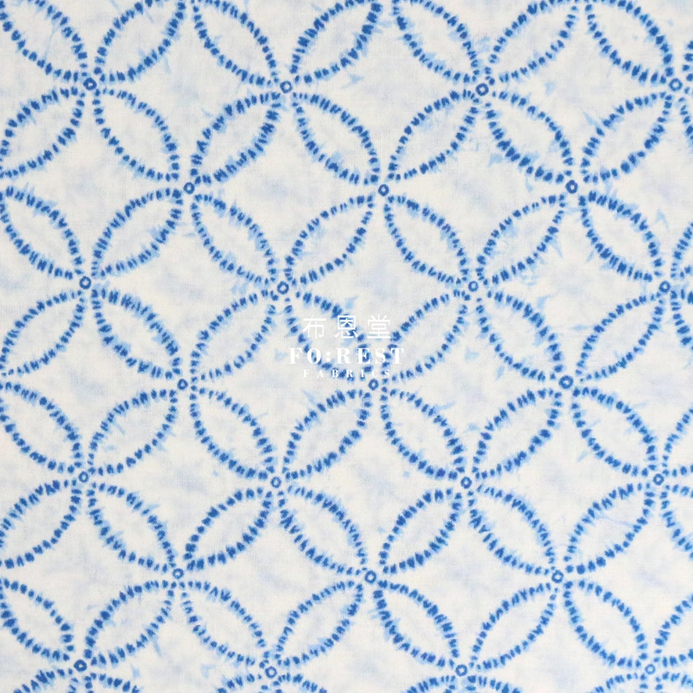 Cotton - Tie-Dye Japanese Style Fabric White