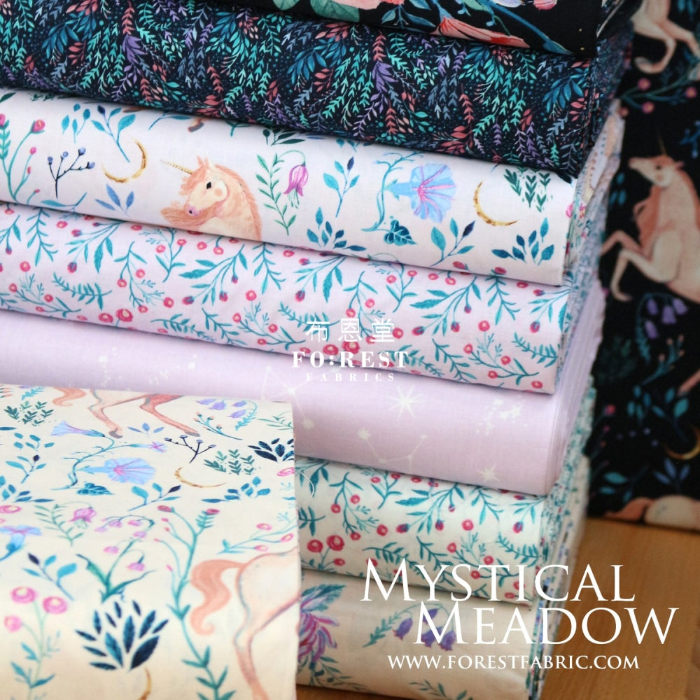 Cotton - Unicorn Meadow Fabric Purple