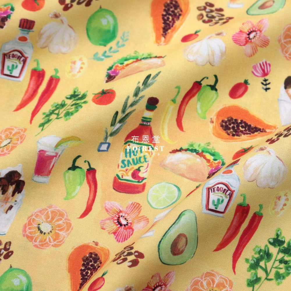 Cotton - Viva Mexico Coco Fabric Taco Time