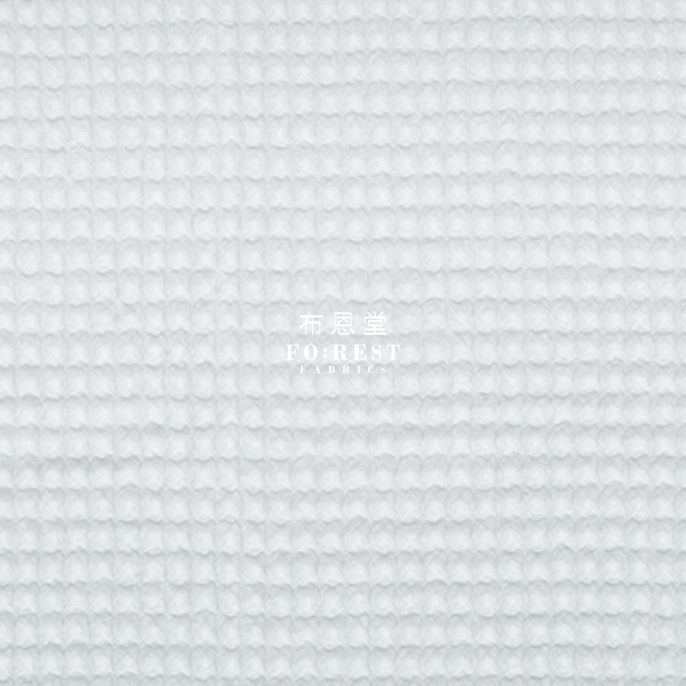 cotton - Waffle fabric White - FO:REST Fabric 布恩堂Liberty fabrictana lawnjapanese fabricykk zipper