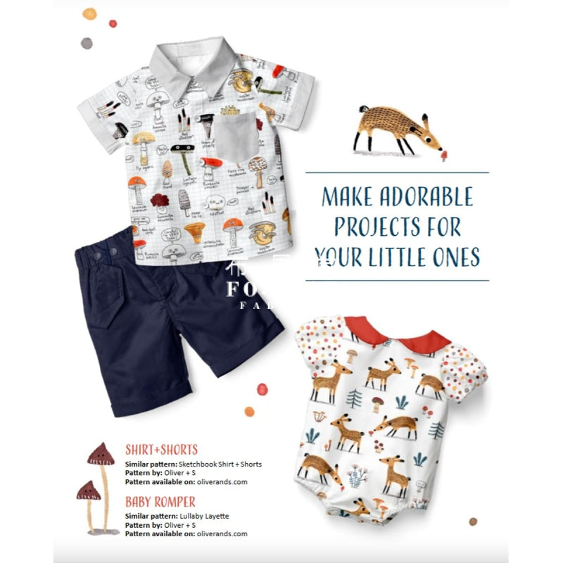 Cotton - Wild Fungi Mushrooms Fabric