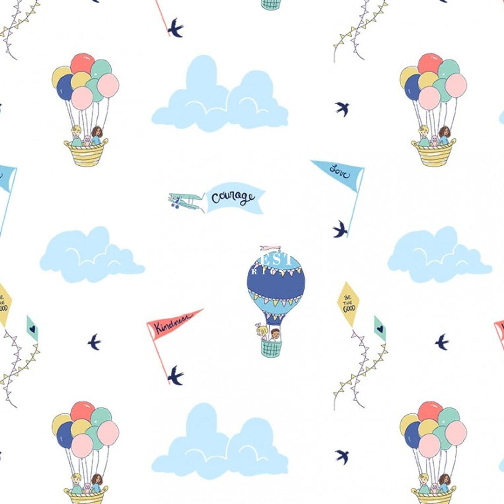 Cotton - Wonderful World Courage And Kindness Fabric Milky