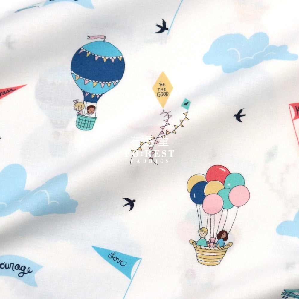 Cotton - Wonderful World Courage And Kindness Fabric Milky