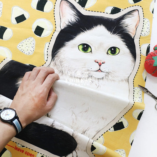 Diy Precut - Polite Cat Cats (75X45Cm) Cotton