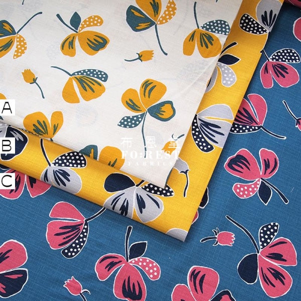 Dobby - Floral and Bloom fabric - forest-fabric