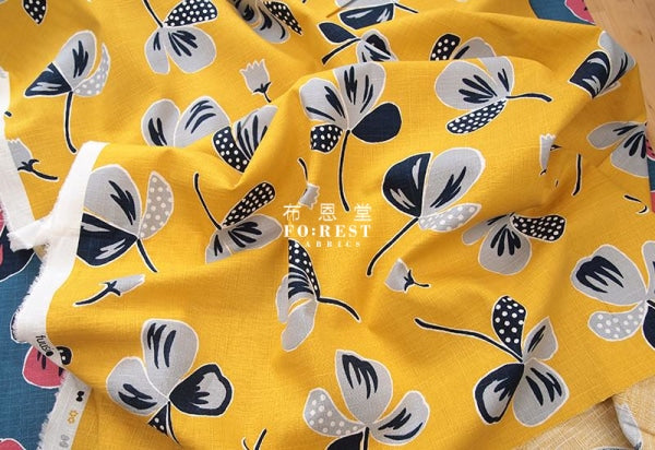 Dobby - Floral and Bloom fabric - forest-fabric