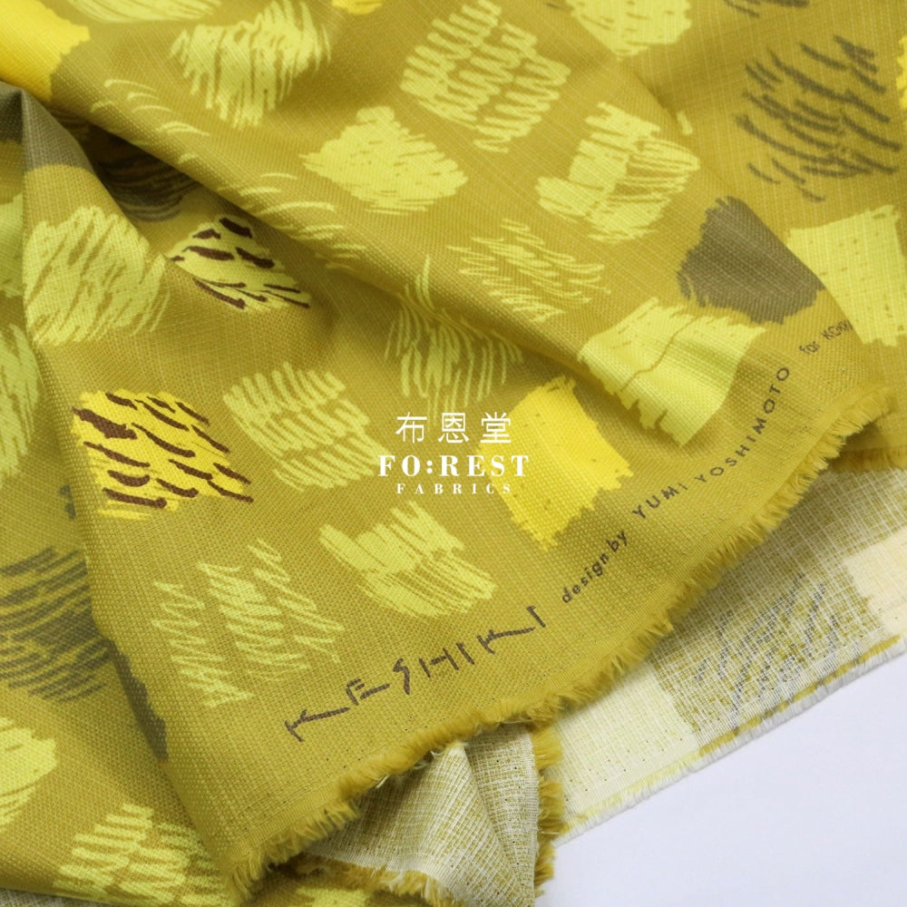 Dobby - Keshiki Denen Fabric Yw Cotton Linen