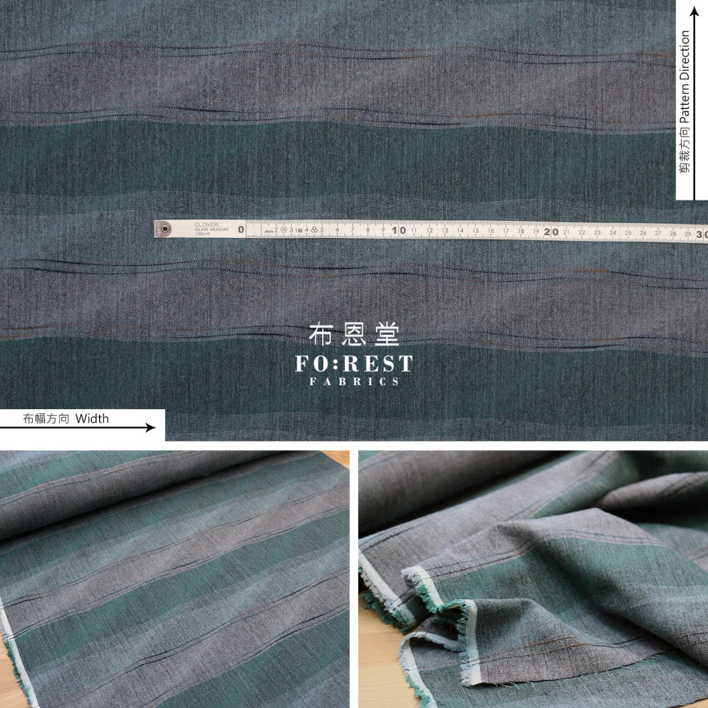 Echigo Staggered Weave - Wave Fabric Lt.blue Dobby
