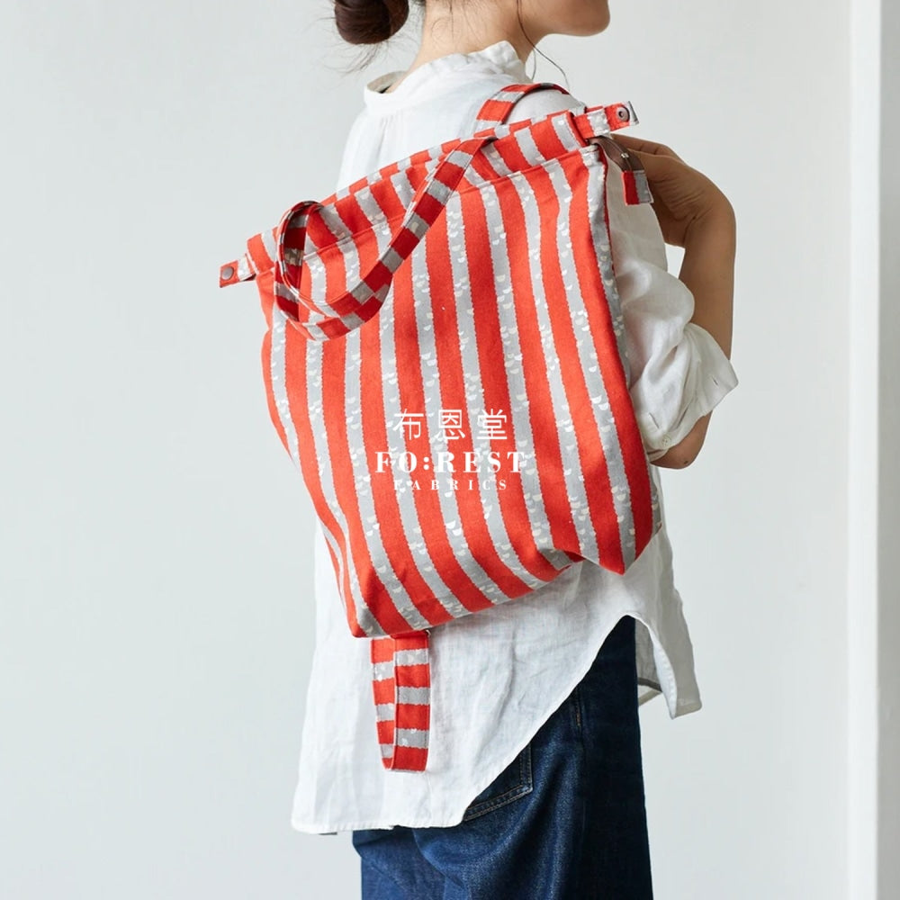 Echino - Cotton Linen Kigi Tree Red