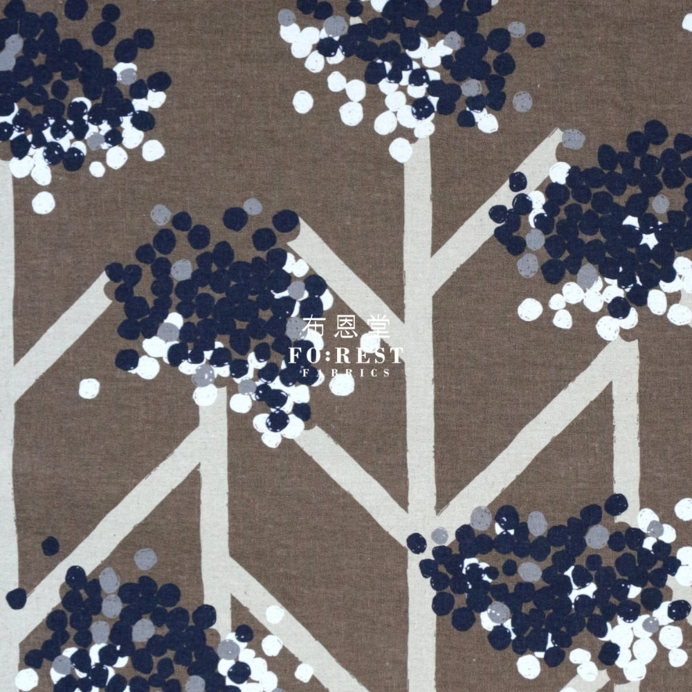 Echino - Cotton Linen Nabana Brown