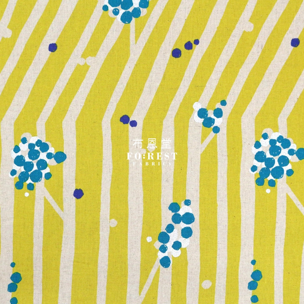 Echino - Cotton Linen Nut Mustard Fabric Fabric