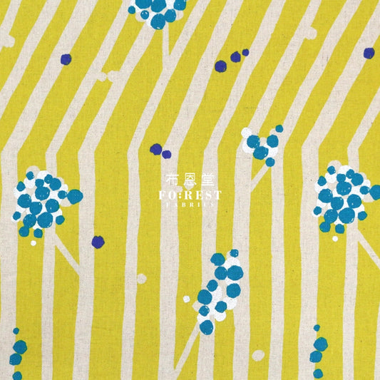 Echino - Cotton Linen Nut Mustard Fabric Fabric